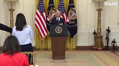 Joe Biden completely forgets what he’s talking about in excruciating press confere