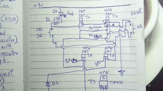 Push Button Latch Circuit with Microcontroller that Automatically Shuts Off the Power