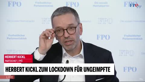 Herbert Kickl zum Lockdown für Ungeimpfte