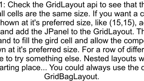 Changing width of GridLayout