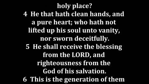 Psalms 24 King James version