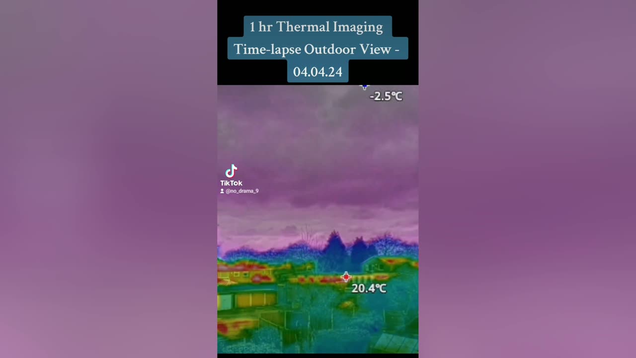 1 hr Thermal Imaging Time-lapse Outdoor View - 04.04.24