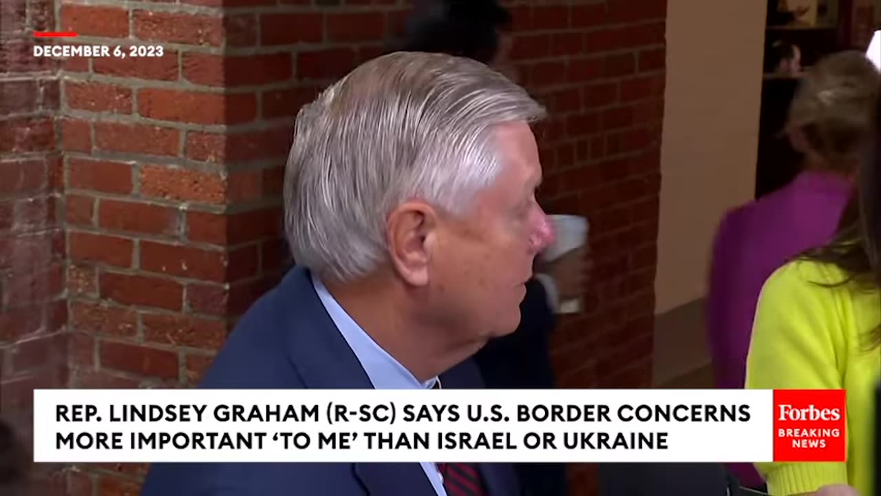 Lindsey Graham- U.S. Border More Important 'To Me' Than Israel Or Ukraine