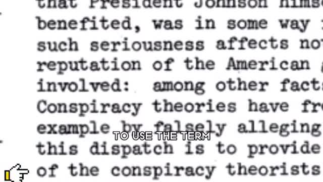 CIA invested conspiracy theorists to make people believe the Kennedy assassination🤔