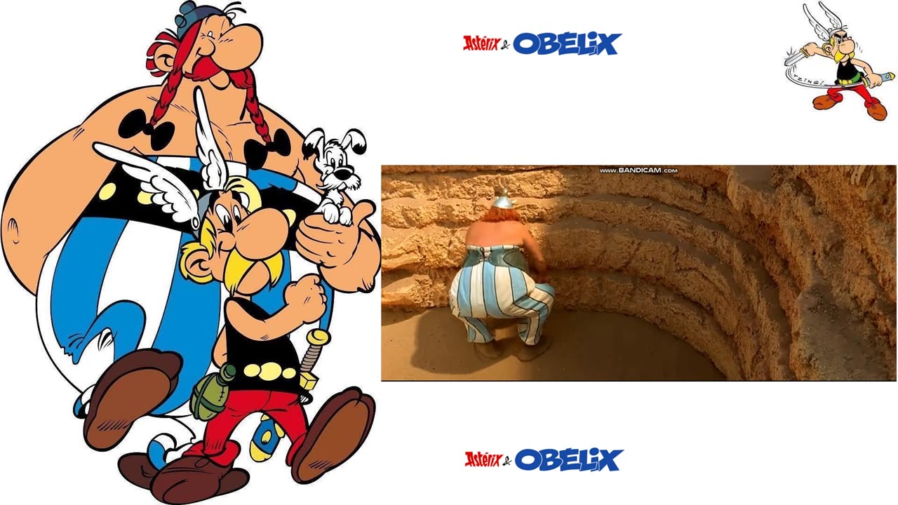 Śmieszny fragment sceny filmu Asterix Misja Kleopatra