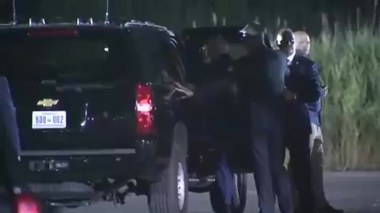 Biden Struggles to Get into SUV