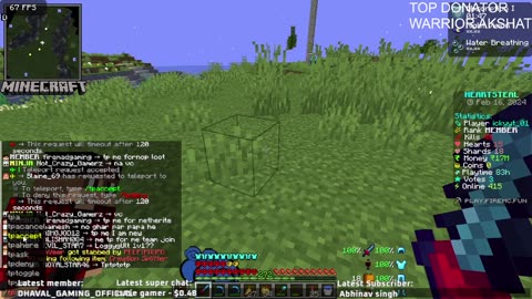 Minecraft Live Stream Public Smp Java+Bedrock 24/7 Join.SMP With Icky Yt