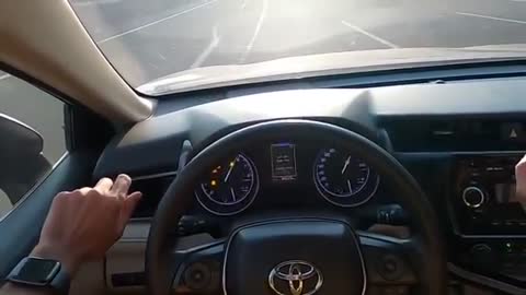 Toyota camry drift 200km/h inside view