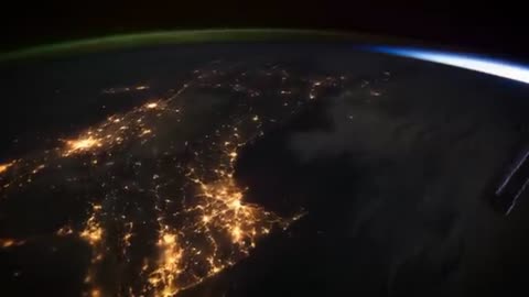 Earth From Space At Night _ 1 Hour Of Calm Atmospheric Music With Nasa Iss Footage (Arctic Audio)