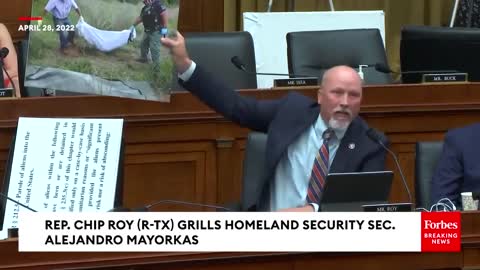 Chip Roy Literally Tosses Photos Of Fentanyl Victims Towards Mayorkas During Hearing