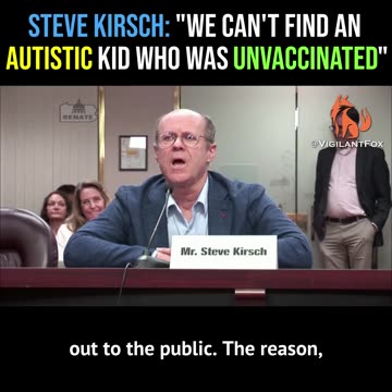 Steve Kirsch: "We Can't Find An Autistic Kid Who Was Unvaccinated"