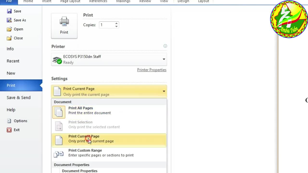 How to assign Static IP for Kayocera printer [Printer Sharing on Network