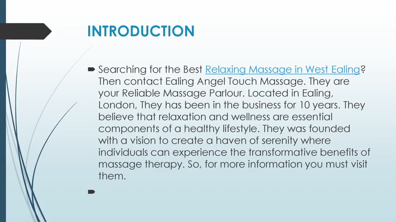 Best Relaxing Massage in West Ealing.