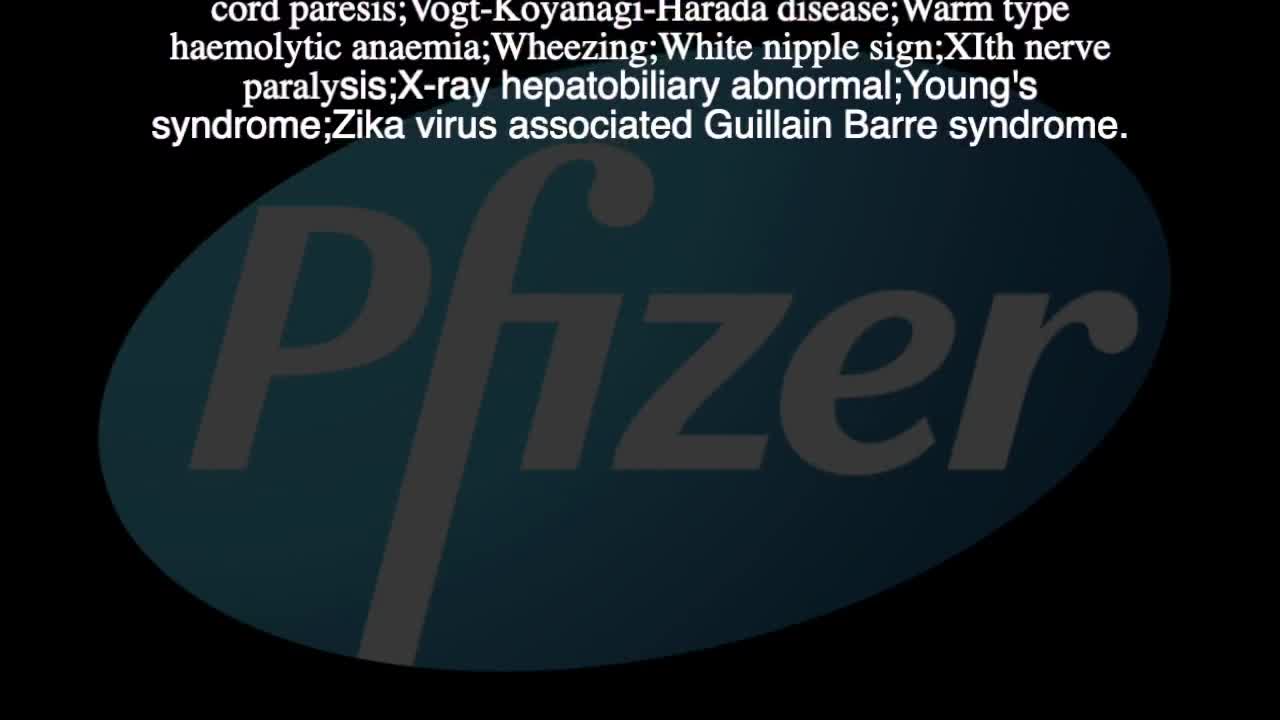 A - Z of Pfizer's Adverse Effects -Mar 1 2022