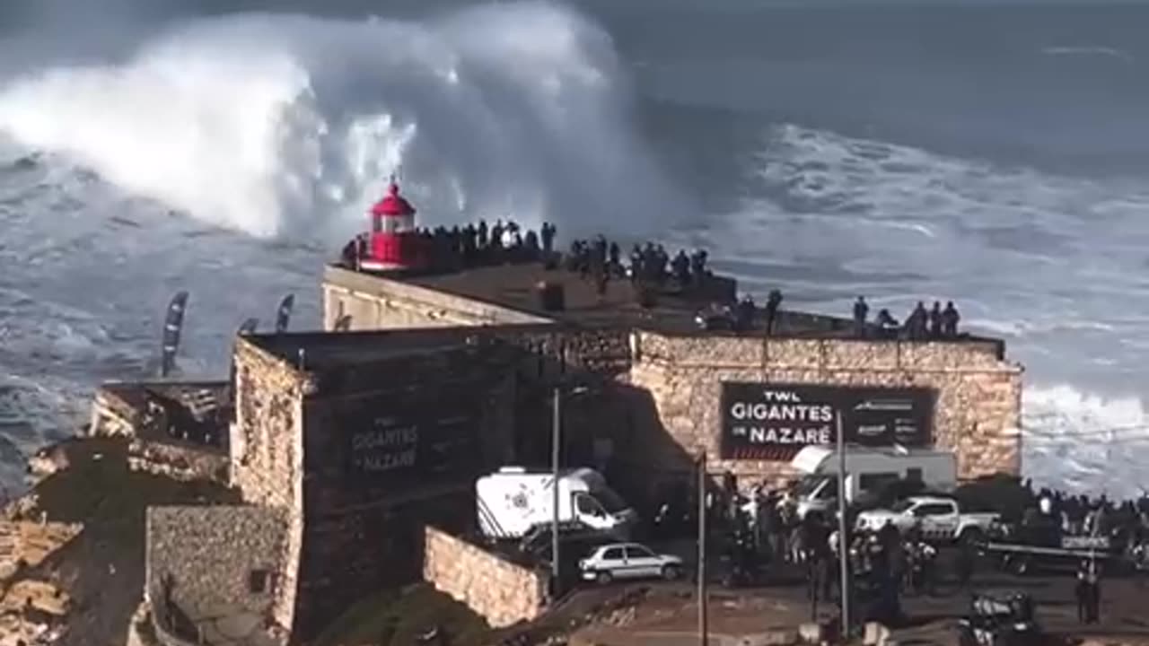 Nazaré in Portugalis a mecca for big wave surfers from across the globe