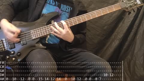 Trivium - The Sin And The Sentence Bass Cover (Tabs)