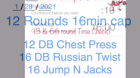 WOD 1/28/2021 Tuff Luv CrossFit