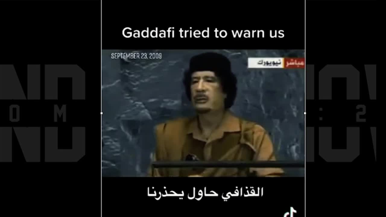 Gaddafi Was Trying To Warn Us In 2009. Creating Virus Then Selling Vaccines/Gene Therapy