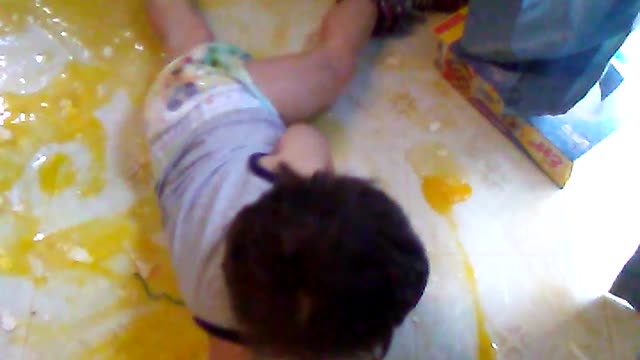 Kiddo Makes a Huge Egg Mess