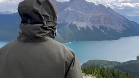 east side of lake Minnewanka on a moody cloudy summer day Forever chasing views like these