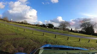 Time lapse. Suddenly hailed. No hiking today. Fordingbridge. New forest