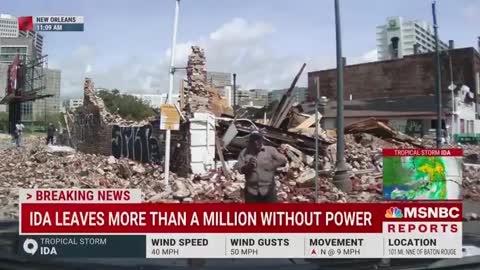 MSNBC forecaster blames "climate change" for Hurricane Ida.