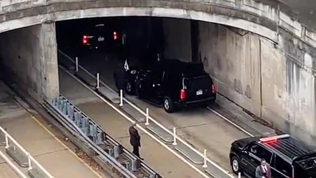 WATCH: Kamala's Motorcade Crashes in D.C. Tunnel, Conflicting Reports on Cause