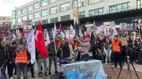 Amsterdam today, look at the flags, is the west lost