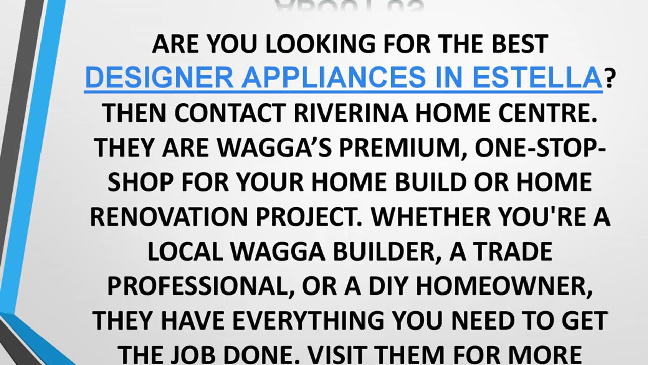 Best Designer Appliances in Estella