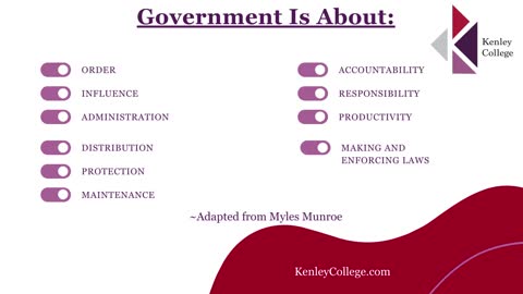 What do you think government is all about?