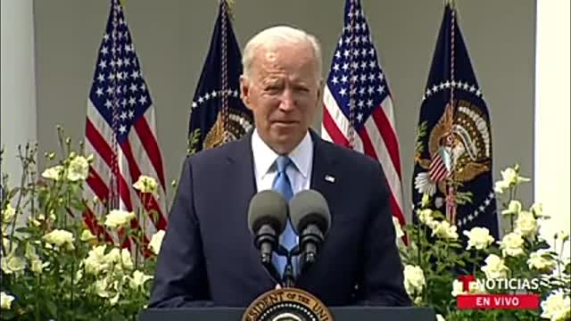 Presidente Biden enojado por no usar (Mascarilla)