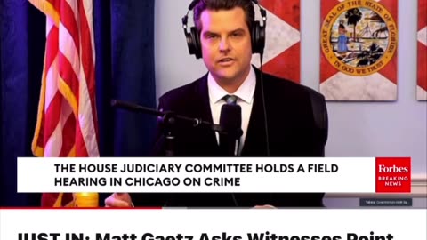 Matt Gaetz asked witness if Chicago is savable.