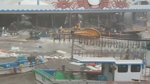 Typhoon in South Korea