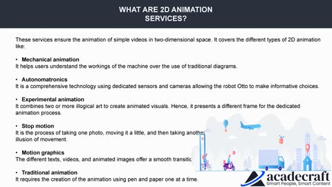 Discover Top-Notch 2D and 3D Animation Services Online at Acadecraft