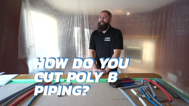 How do you cut Poly-B?