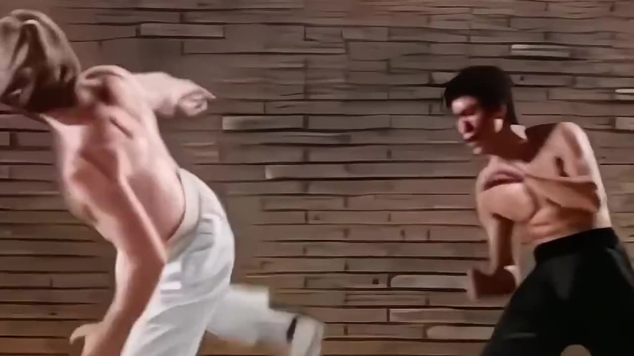 (part 2) Iconic fight Bruce Lee vs Chuck Norris -