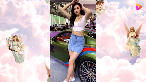 the beauty of the net celebrity car model is 10,000