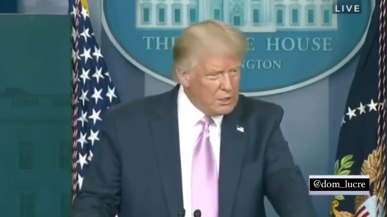 President Trump asked if he was secretly saving the world from a Satanic cult of pedophilies.