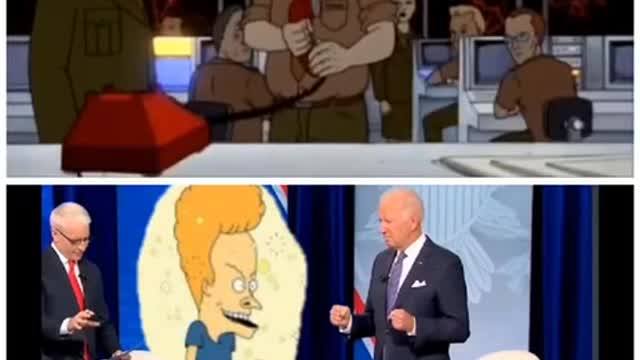 Joe Biden is Beavis The Great Cornholio