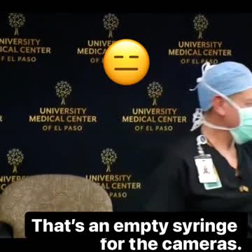 Doctor gets empty vaccine syringe