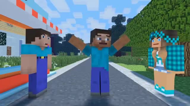 MINECRAFT - Love Story - Alex and Steve