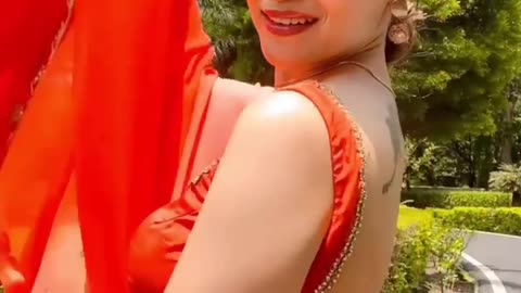 Backless Saree Hot Grils