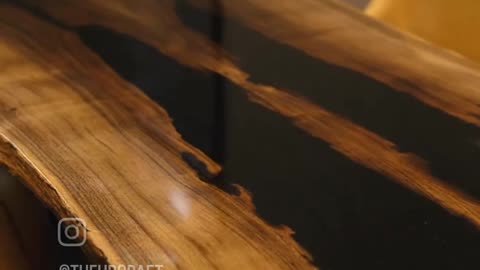 Live edge epoxy table