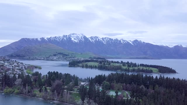 Aerial Footage Of The Scenic View Of New Zealand Countryside