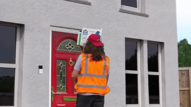 Imagine delivering a parcel to this house