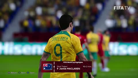 eFootball PES 2021 l Australia did it Group D game FIFA World Cup Quatar 2022 Australia v Denmark