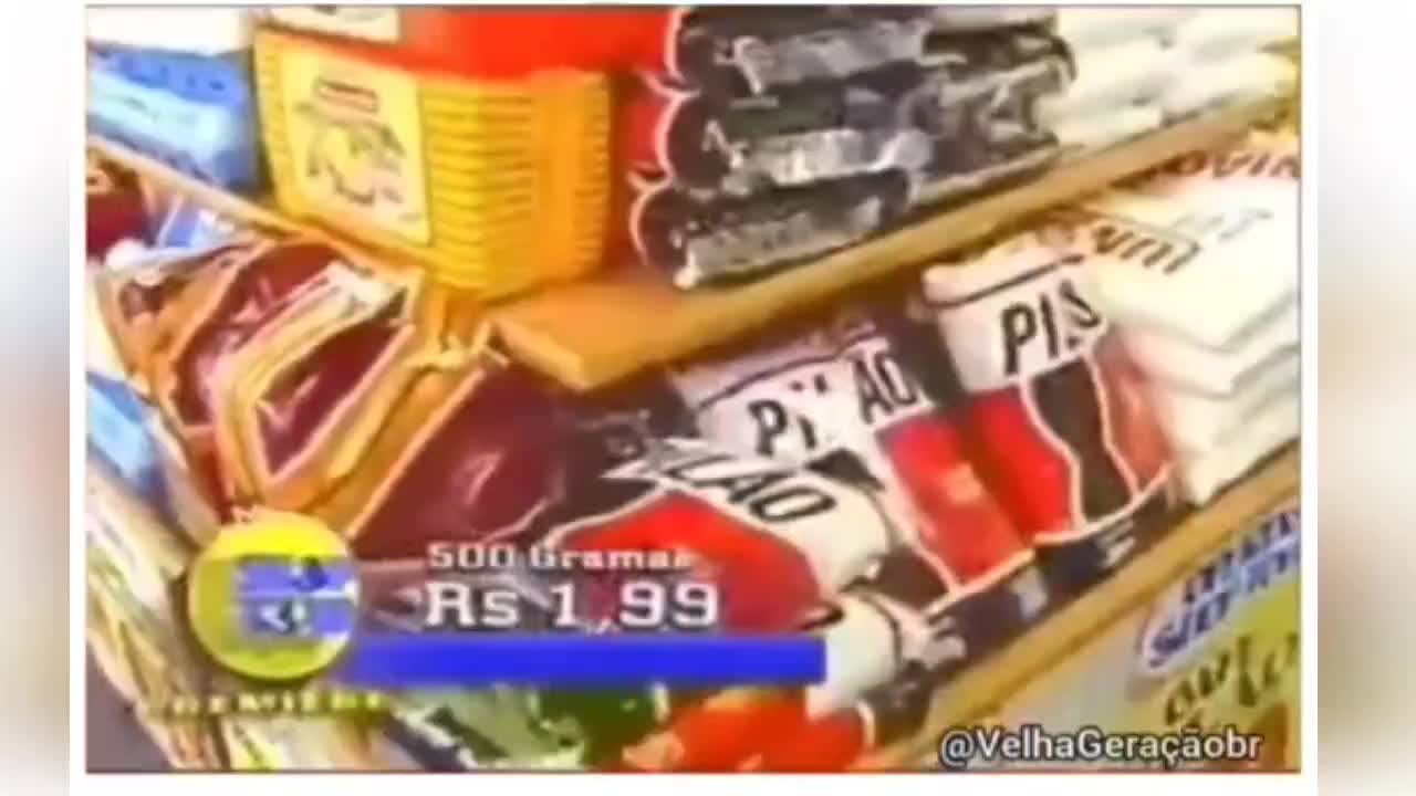 E se você pudesse volta aos anos 90??o que você compraria no supermercado daquela época??