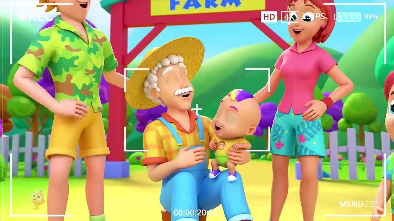 Old Farmer Joe Had A Farm - Joe's Farm Song For Kids - Nursery Rhymes and Baby Songs with Zoobees