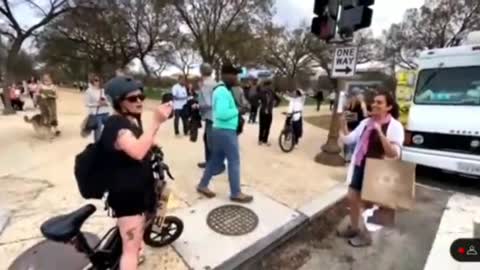 More hatred for The Peoples Convoy near the Washington Monument.