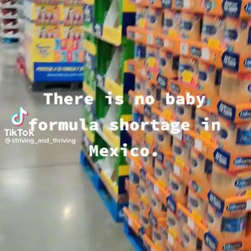 No lack of baby formula in Mexico